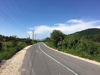 Straße nach Rosenau, Rumänien
