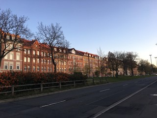 Fototapeta na wymiar Stauffenbergallee, Erfurt Deutschland