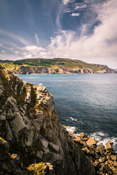 Acantilados en la costa de Galicia, Espa&ntilde;a