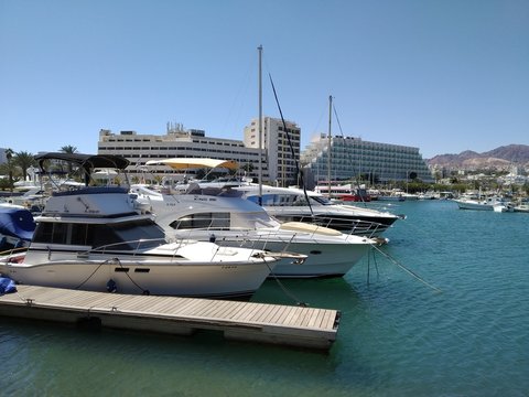 Eilat - famous tourist resort and recreational city in Israel