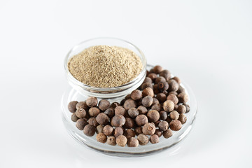 Ground Black Pepper Isolated in white.