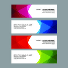 Naklejka premium Vector Abstract design banner web template
