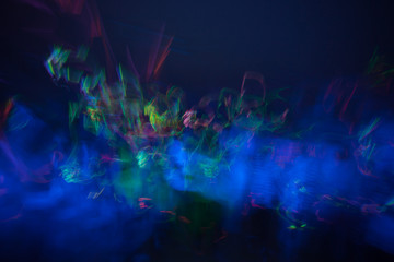 Abstract colorful light paintings 