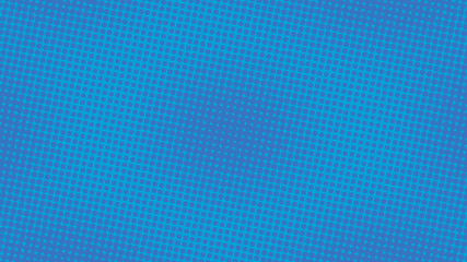 Blue retro pop art background with halftone dots