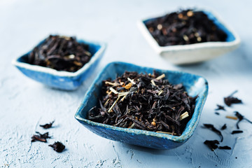 Dried black tea with spices