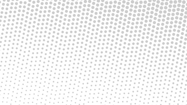 Monochrome Grey And White Retro Pop Art Background With Halftone Dots