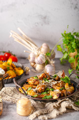 Blue cheese garlic chicken wings
