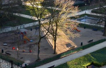 Children are staying inside in cold weather and playgrounds stay empty