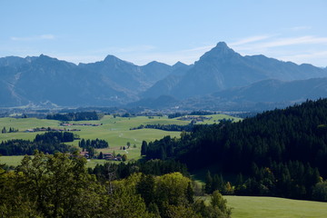 Fototapeta na wymiar Alpen bei Füssen im Allgäu