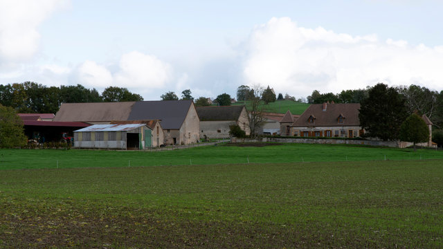 Farm building in Burgundy, France