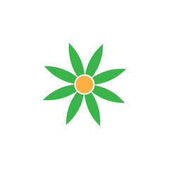 Colorful abstract flower icon