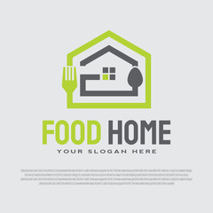 Fototapeta premium food culinary logo. cooking icon. symbol of organic food. creative restaurant symbols, banner elements, vector illustration elements