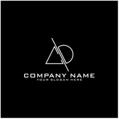 Letter CD logo icon design template elements