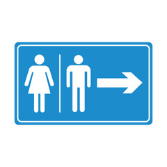 vector toilet sign symbol icon design