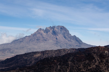 Fototapeta na wymiar view of Mount Kilimanjaro - roof of Africa