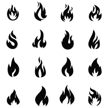 fire flame icon vector design symbol