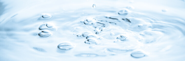 Water drop splash, droplet of falling water