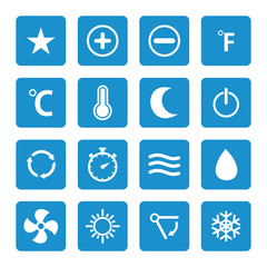 ventilations air conditioning button icon vector design symbol