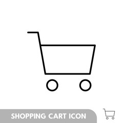 Shopping Cart Icon, flat design best vector icon