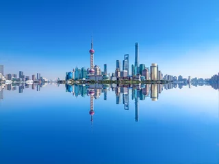 Deurstickers skyline van shanghai © lotusjeremy