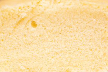 Close up butter cake texture