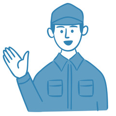 作業服　男性　紹介