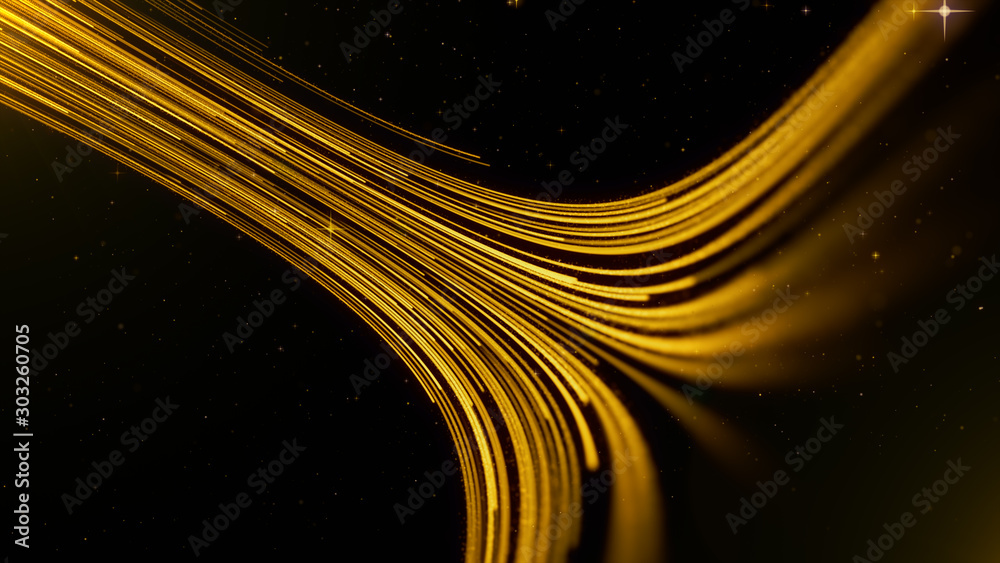 Poster lines structure geometric shapes and particle. creative design element abstract background.