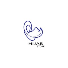 Hijab logo vector illutration template