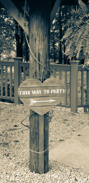 Party decoration sign