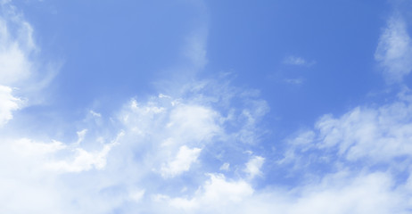 blue sky with beautiful natural white clouds