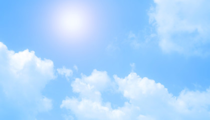 blue sky with beautiful natural white clouds