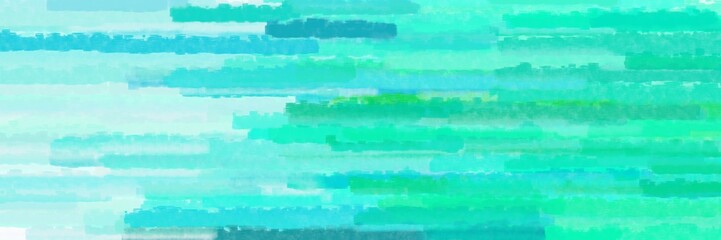 horizontal stripes banner with turquoise, pale turquoise and aqua marine colors