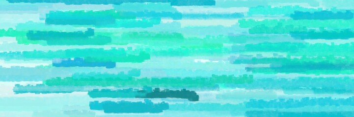 various horizontal stripes graphic illustration with turquoise, baby blue and pale turquoise colors