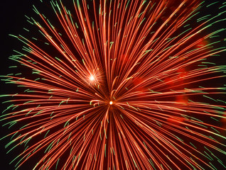 red fireworks