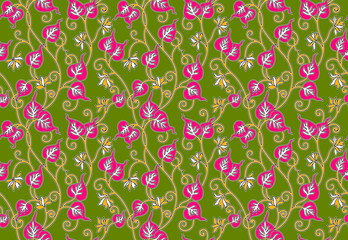 Indian Textile Ornamental Floral Seamless