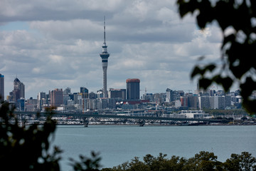 Auckland City as seen from Cheslea Point, Birkenhead.