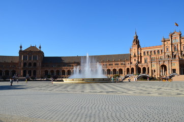 Fototapeta na wymiar square at Seville