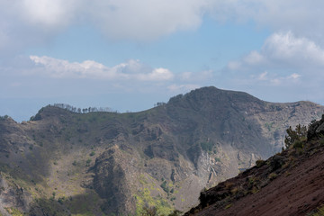 vesuv mountain crater view, neapel, italy