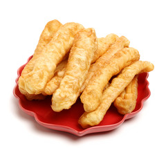 Chinese Fritters on white background