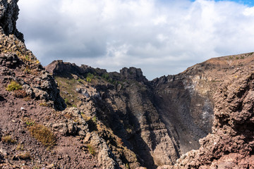 vesuv mountain crater view, neapel, italy