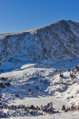 View of the mountain and ski center