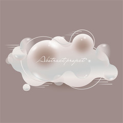 Abstract background. Original beautiful combination in a pearl beige palette