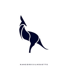 Kangaroo Illustration Vector Design Template