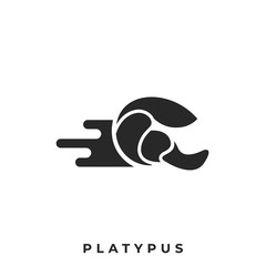 Platypus Illustration Vector Template