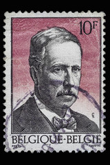 1975, Belgium, postage stamp, portrait of King Albert I