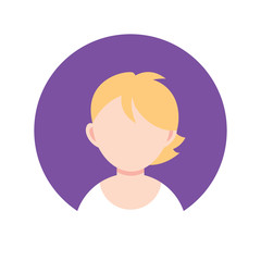 Obraz premium young guy avatar , person flat design icon