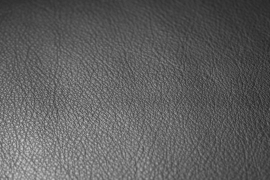 Closeup Shot Of Full Garin Black Full Grain Leather