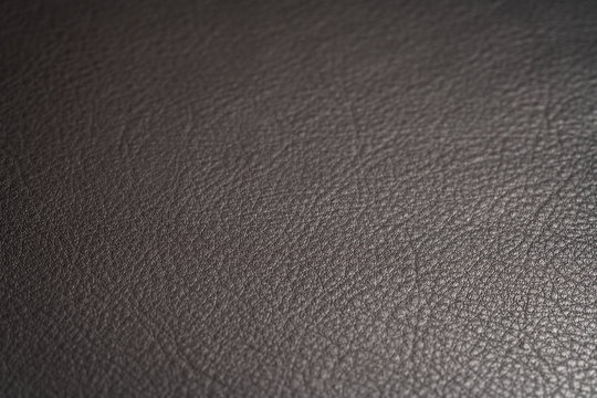 Closeup Shot Of Full Garin Dark Brown Full Grain Leather