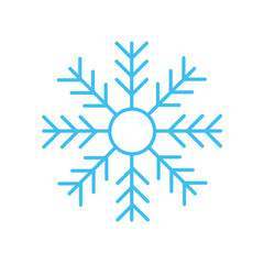 Fototapeta na wymiar Snowflake icon vector illustration isolated on white background. Snowflake Winter in trendy design style. Snowflake vector icon modern and simple flat symbol for website, mobile, logo, app design.