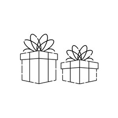 Gift box Vector illustration isolated on white background from event collection. gift box icon trendy and modern gift box symbol for logo, web, app. gift box icon flat vector illustration for graphic 